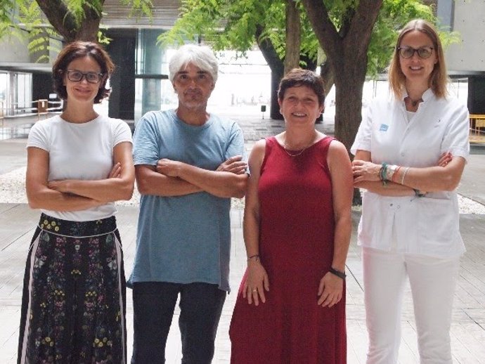 Los investigadores Mar Iglesias, Lluís Espinosa, Anna Bigas y Clara Montagut, del IMIM
