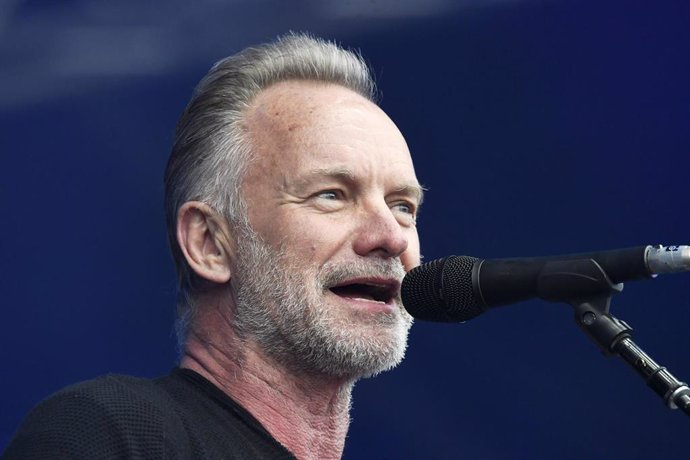 El artista Sting durante un concierto en Kaisaniemi (Finlandia)