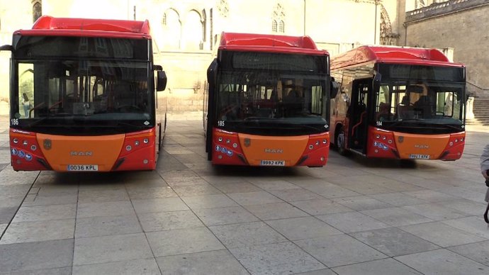 Autobuses en Burgos. 