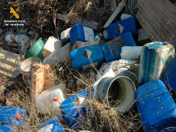 Los residuos peligrosos que se estaban arrojando en las balsas de El Burgo