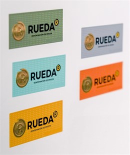 Imagen de archivo de contraetiquetas de la D.O. Rueda