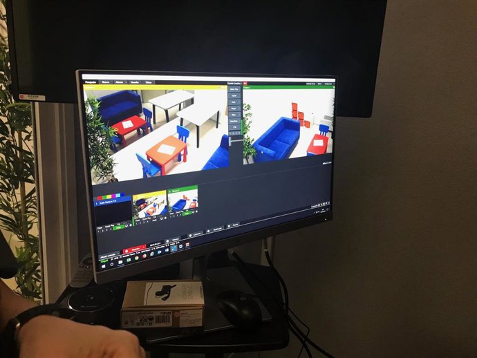 Imagen de la cámara Gesell en los juzgados de Móstoles.