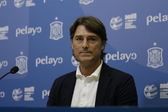 Julen Guerrero en el acto de la aseguradora Pelayo con la Selección