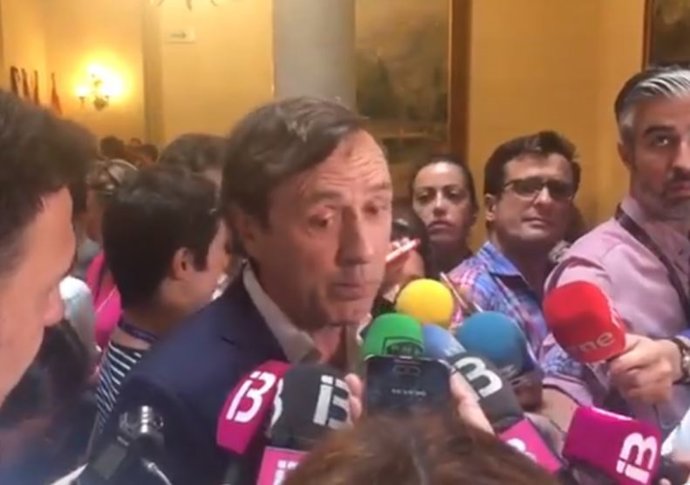 El portaveu del PP al Congrés, Rafael Hernando, a Palma
