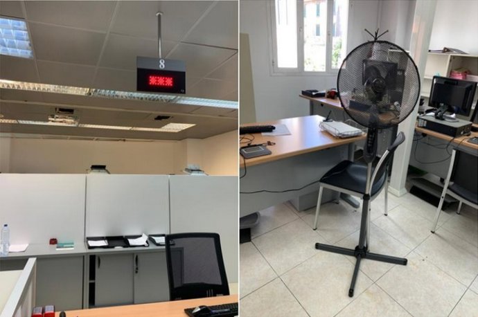 Imatges de l'oficina del SEPE.