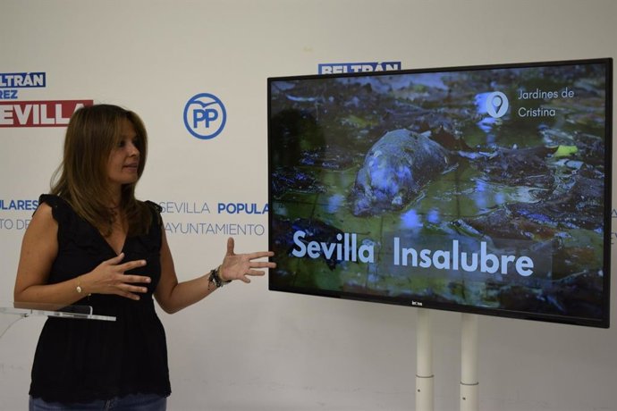 Evelia Rincón, en rueda de prensa.