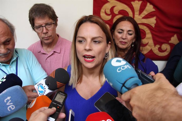 Portavoz del Grupo Sí Podemos en el Parlamento de Canarias, Noemí Santana