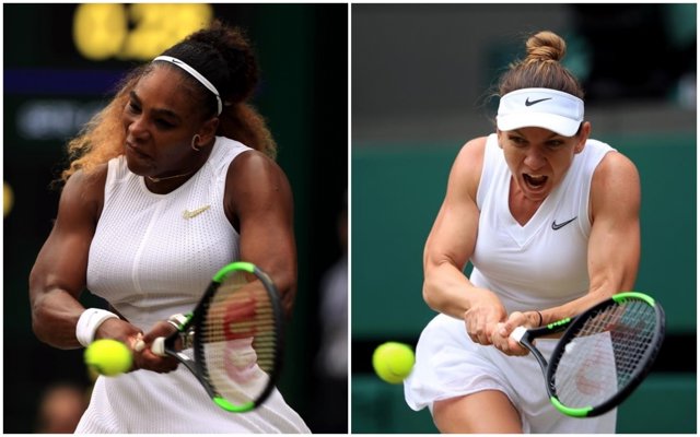 Halep celebra su pase a la final de Wimbledon