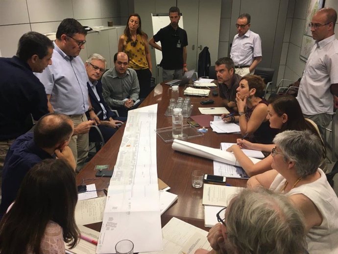 La reunión de la comisión de seguimiento del soterramiento de la línea ferroviaria de Montcada i Reixac