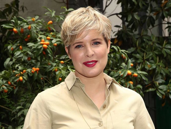 Tania Llasera presentando la nueva línea de productos para el cuidado infantil de Lidl