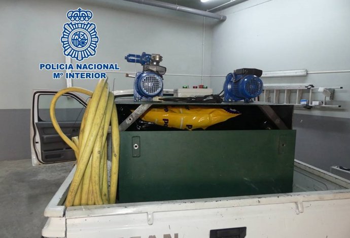 Camión en el que iban ocultos 50 kilos de marihuana en Granada