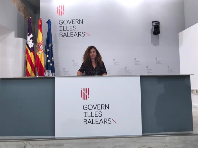 Consellera de presidencia, Pilar Costa, en rueda de prensa