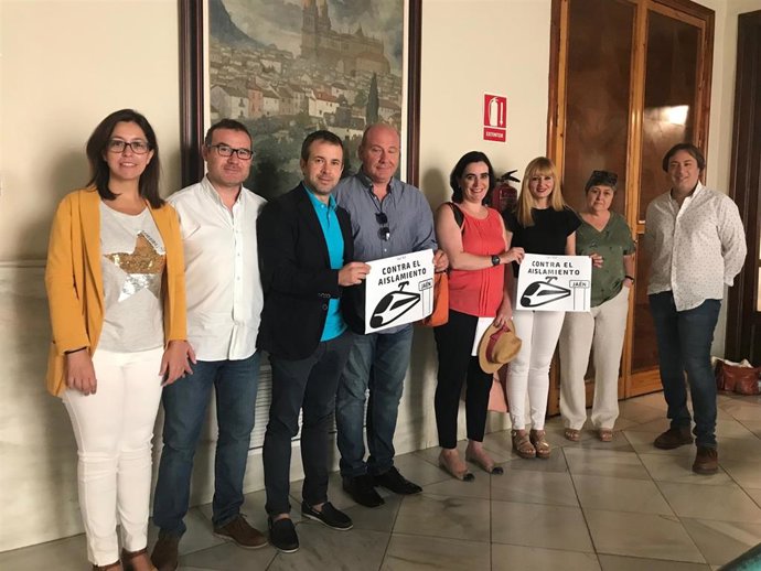 Representantes de los grupos municipales en el Ayuntamiento de Jaén