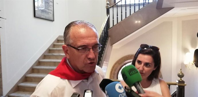 El alcalde de Pamplona, Enrique Maya