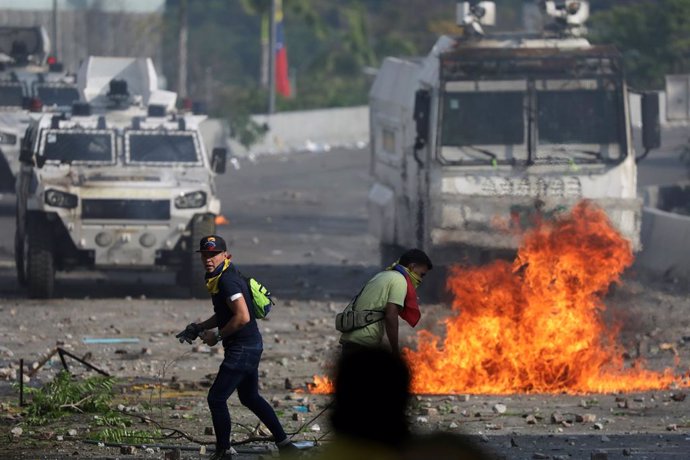 Protestas en Caracas, Venezuela