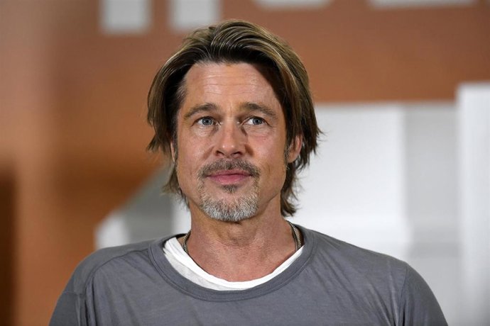 Brad Pitt en el photocall de su nueva película, 'Érase una vez en... Hollywood'