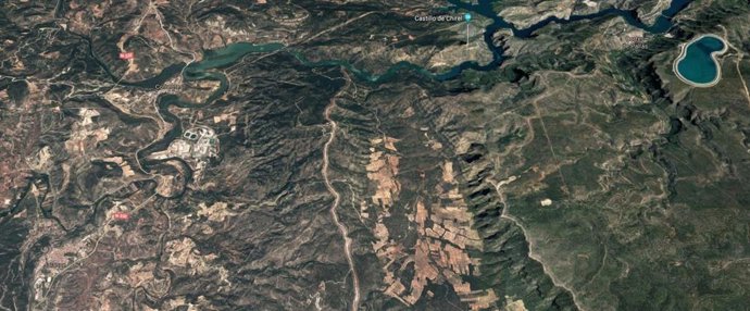 Localización de Cofrentes, Jalance y Cortes de Pallás (Valencia)