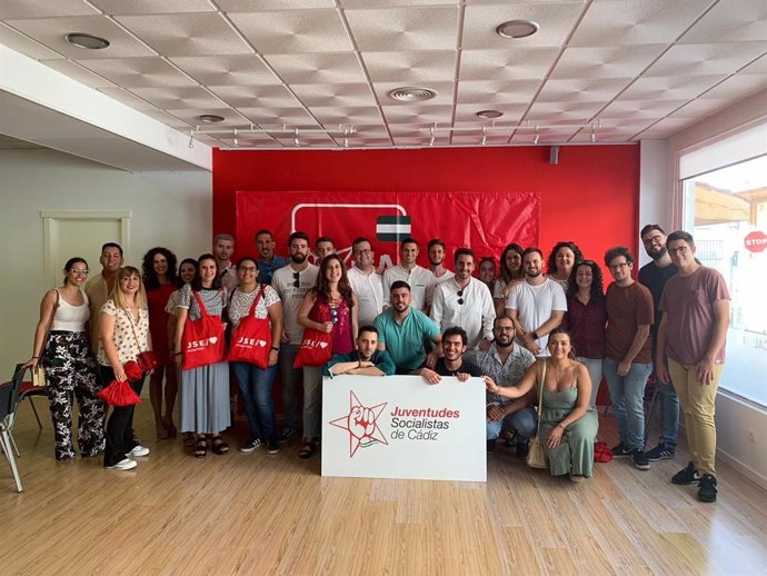 Miembros de las Juventudes Socialistas de la provincia de Cádiz
