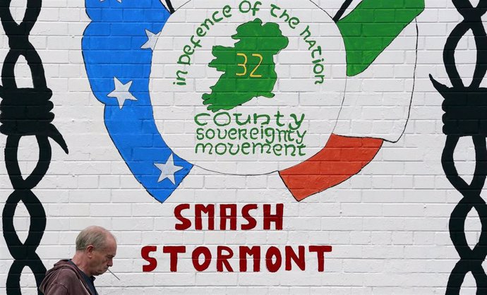 Mural republicano en Belfast, Irlanda del Norte