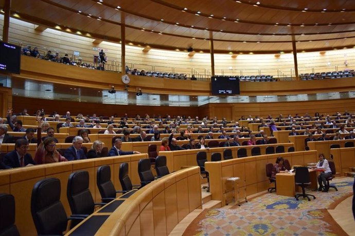 Imagen de un Pleno del Senado en la pasada legislatura