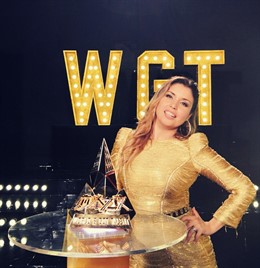 La cantante Cristina Ramos durante su participación en el World's Got Talent China