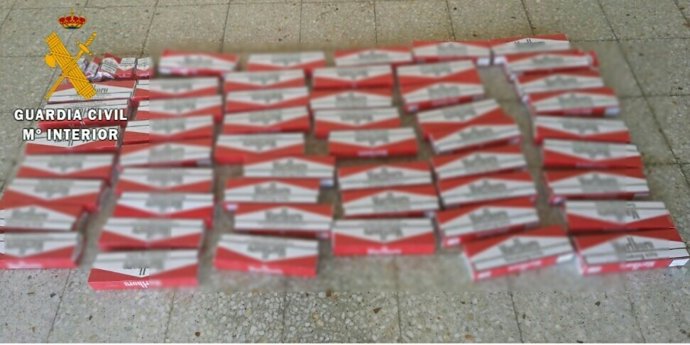 Tabaco falsificado intervenido por la Guardia Civil durante los Sanfermines.