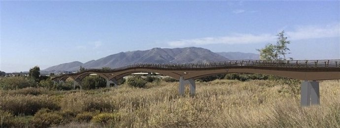 Proyecto de pasarela peatonal del dío Guadalhorce