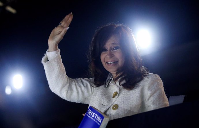 La candidata a la vicepresidencia de Argentina Cristina Fernández de Kirchner