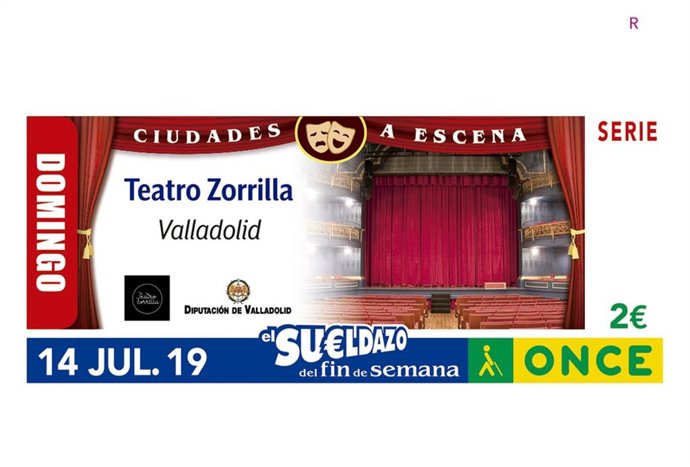 Cupón de la ONCE correspondiente al 14 de julio de 2019.