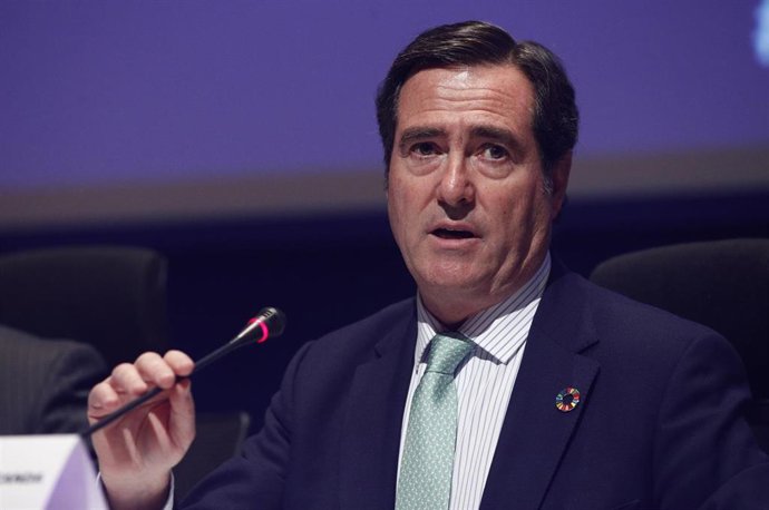 El presidente de la CEOE, Antonio Garamendi
