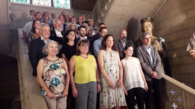 La presidenta del Consell de Mallorca, Catalina Cladera, con los nuevos directores insulares y secretarios técnicos