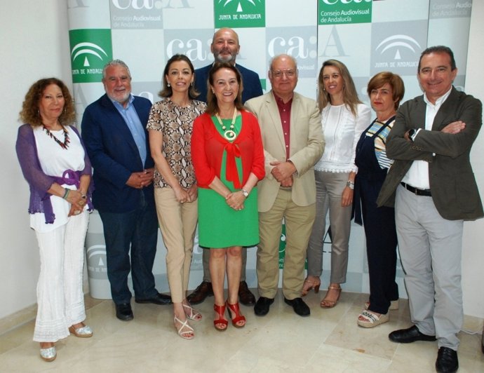 Miembros del Consejo Audiovisual de Andalucía (CAA).