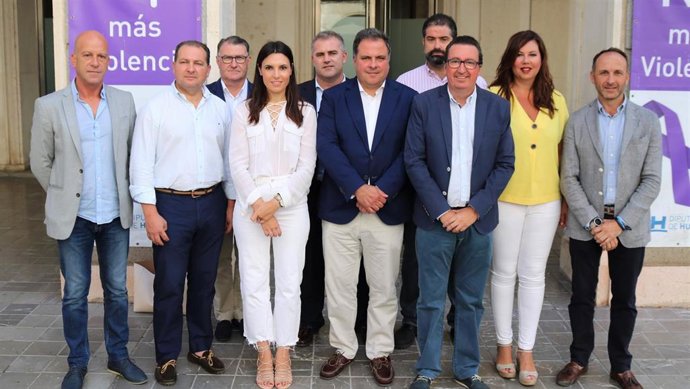 Diputados del PP en la Diputación de Huelva.