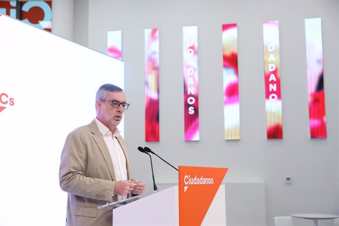 El secretario general de Ciudadanos, José Manuel Villegas, ofrece una rueda de prensa tras la reunión del Comité Permanente del partido.