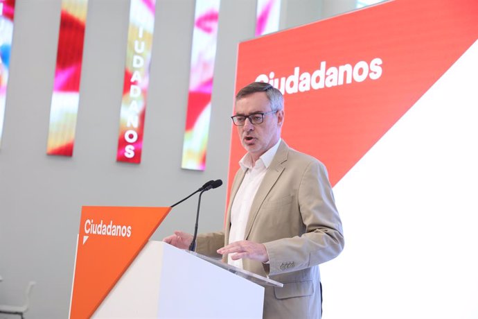 El secretari general de Ciudadanos, José Manuel Villegas, ofereix una roda de premsa després de la reunió del Comit Permanent del partit.
