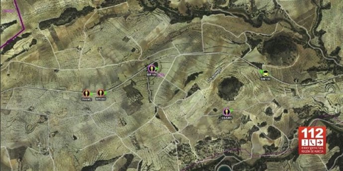 Imagen por satélite del lugar exacto del incendio