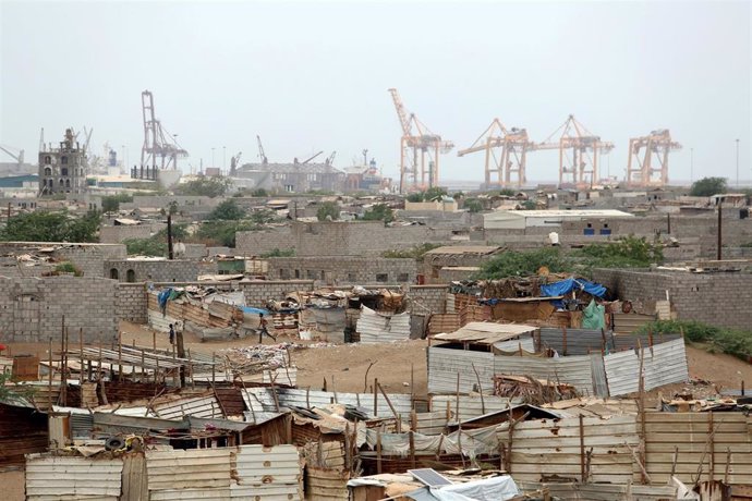 Puerto de Hodeida, en Yemen