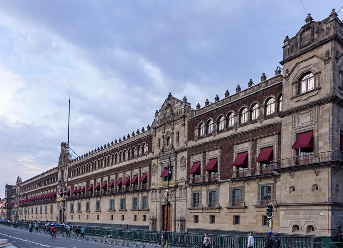Vista exterior del Palacio Nacional de México