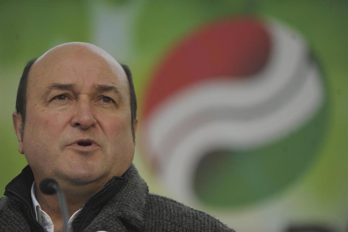 El presidente del PNV, Andoni Ortuzar, en un acto del partido (archivo)