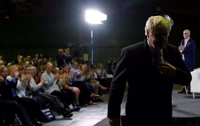 El candidato conservador a primer ministro Boris Johnson