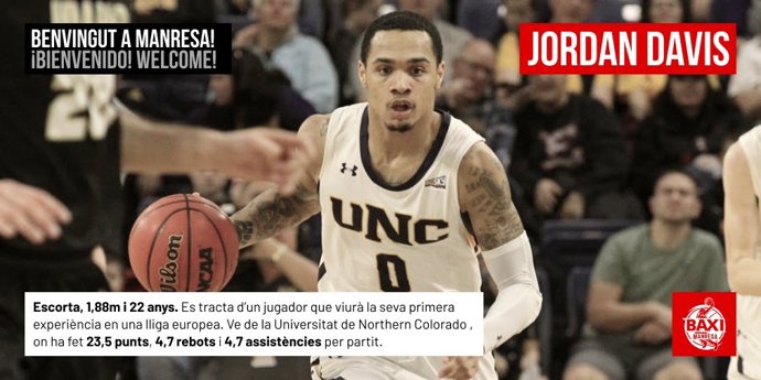 El Baxi Manresa ficha al joven base estadounidense Jordan Davis