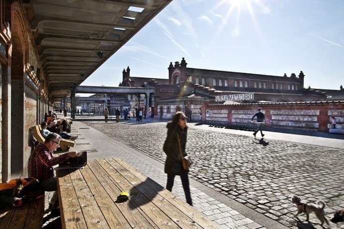 Plaza de Matadero, en Madrid.