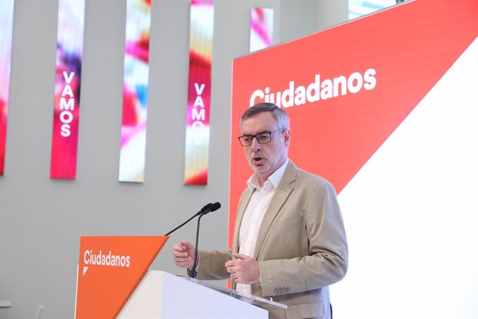 El secretari general de Ciudadanos, José Manuel Villegas, ofereix una roda de premsa després de la reunió del Comit Permanent del partit.