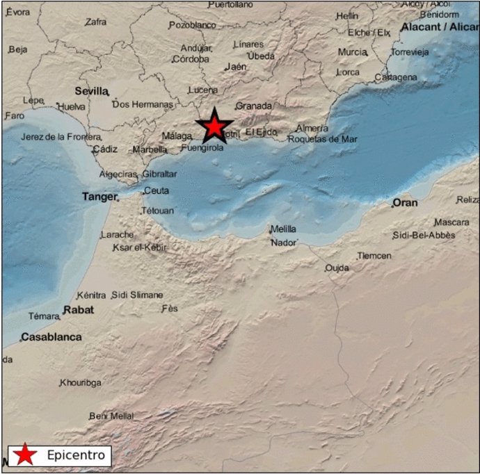 Registrado un terremoto de 2,4 con epicentro en Játar