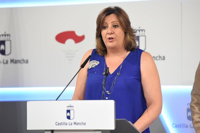 La consejera de Empleo, Patricia Franco, en rueda de prensa.