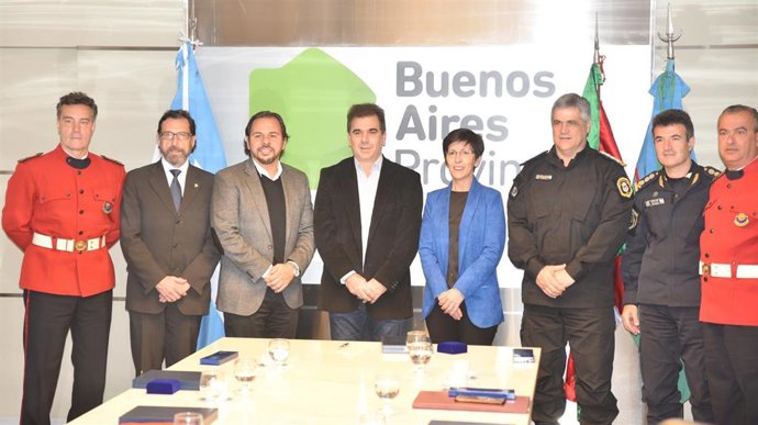 La Consejera De Seguridad, Estefanía Beltrán De Heredia Y El Ministro De Seguridad De La Provincia De Buenos Aires, Cristian Ritondo, Han Firmado Una Declaración Conjunta Para Intensificar La Cooperación Entre Los Servicios Policiales Del Departamento De
