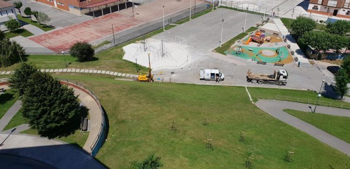 Catas sobre el terreno para la construcción del ascensor en Nueva Ciudad