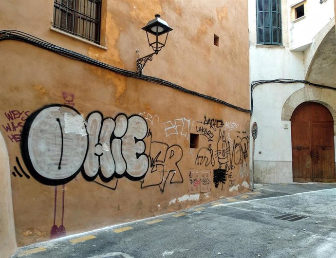 Pintadas en el Centro Histórico de Palma