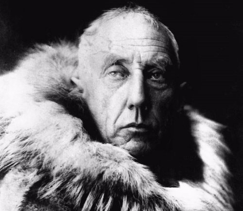 Amundsen en 1912, tras haber conquistado el Polo Sur