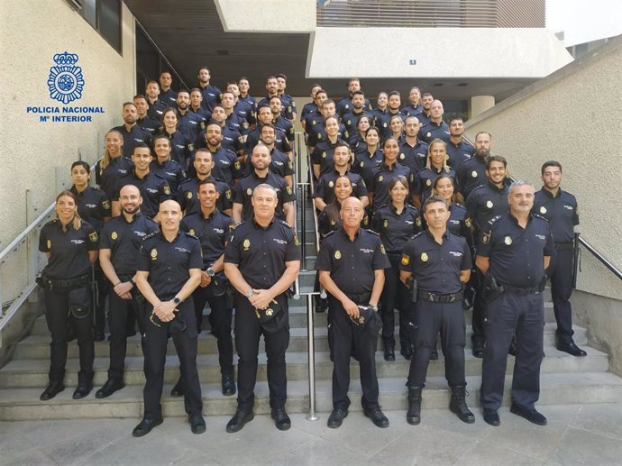 Algunos de los nuevos policías nacionales en prácticas en Baleares